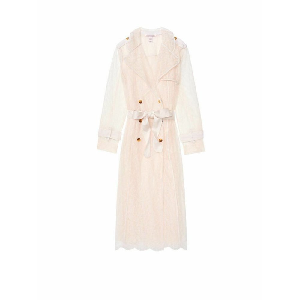 $200 Victoria’s Secret All Lace Trench Coat M/L - Picture 3 of 3